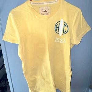 Hollister mens Sunny Yellow Tee